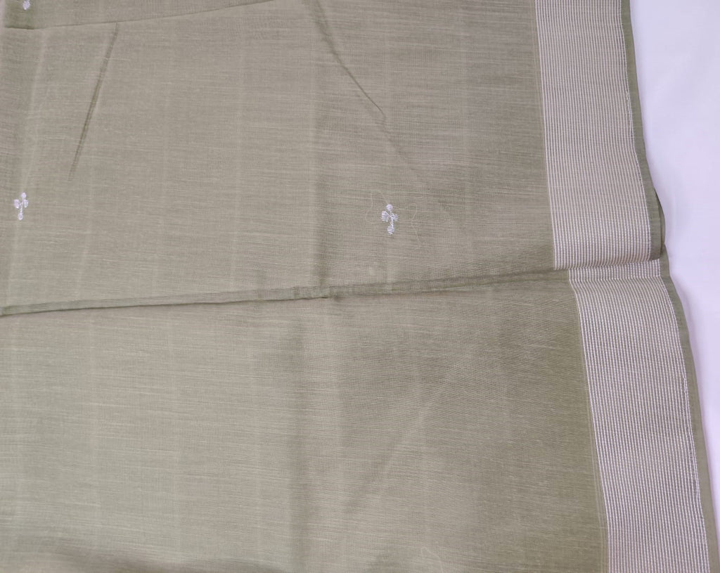 Embroidered Cotton Saree