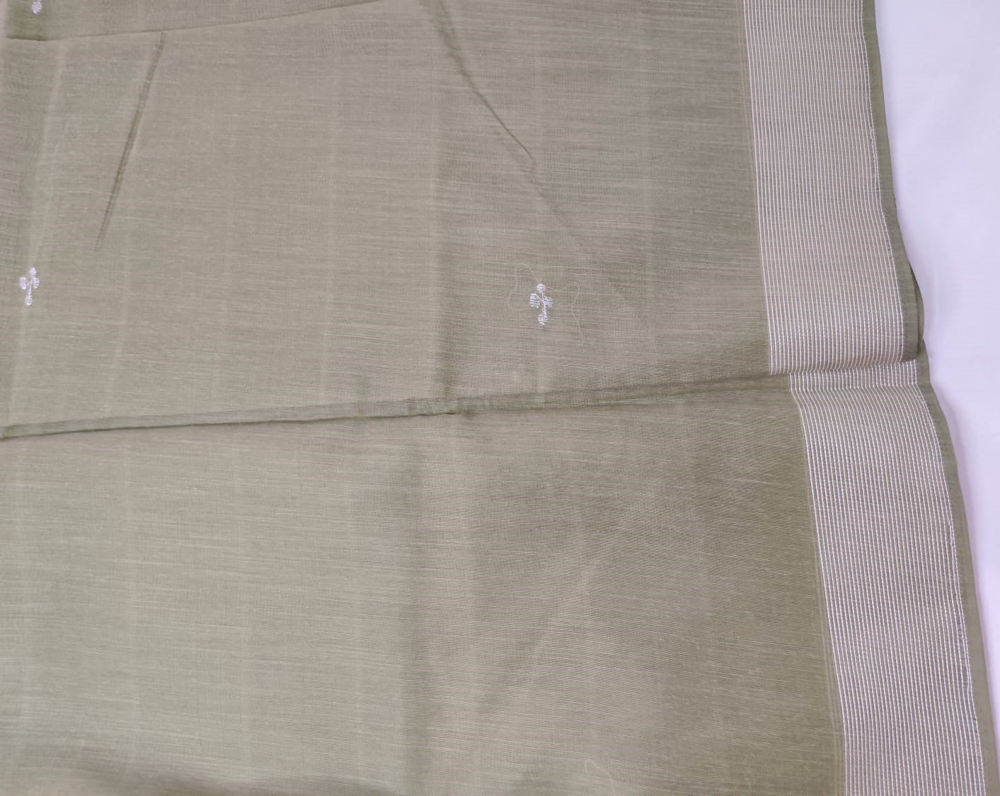 Embroidered Cotton Saree