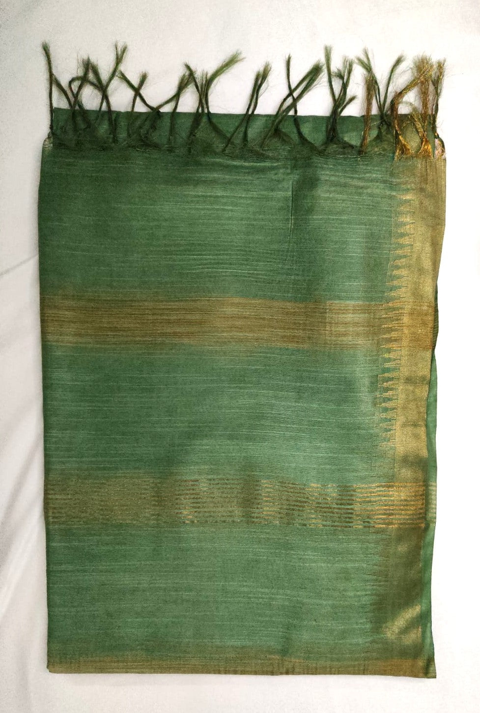Semi Muga Tussar Silk Saree