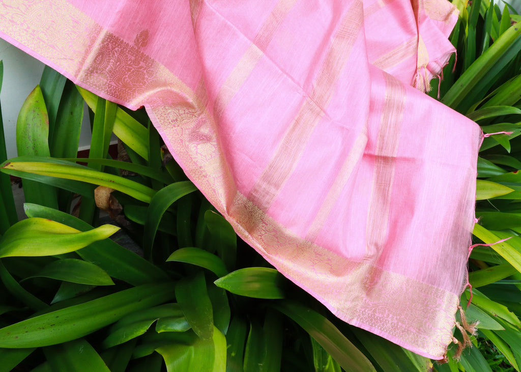 Semi Muga Tussar Silk Saree