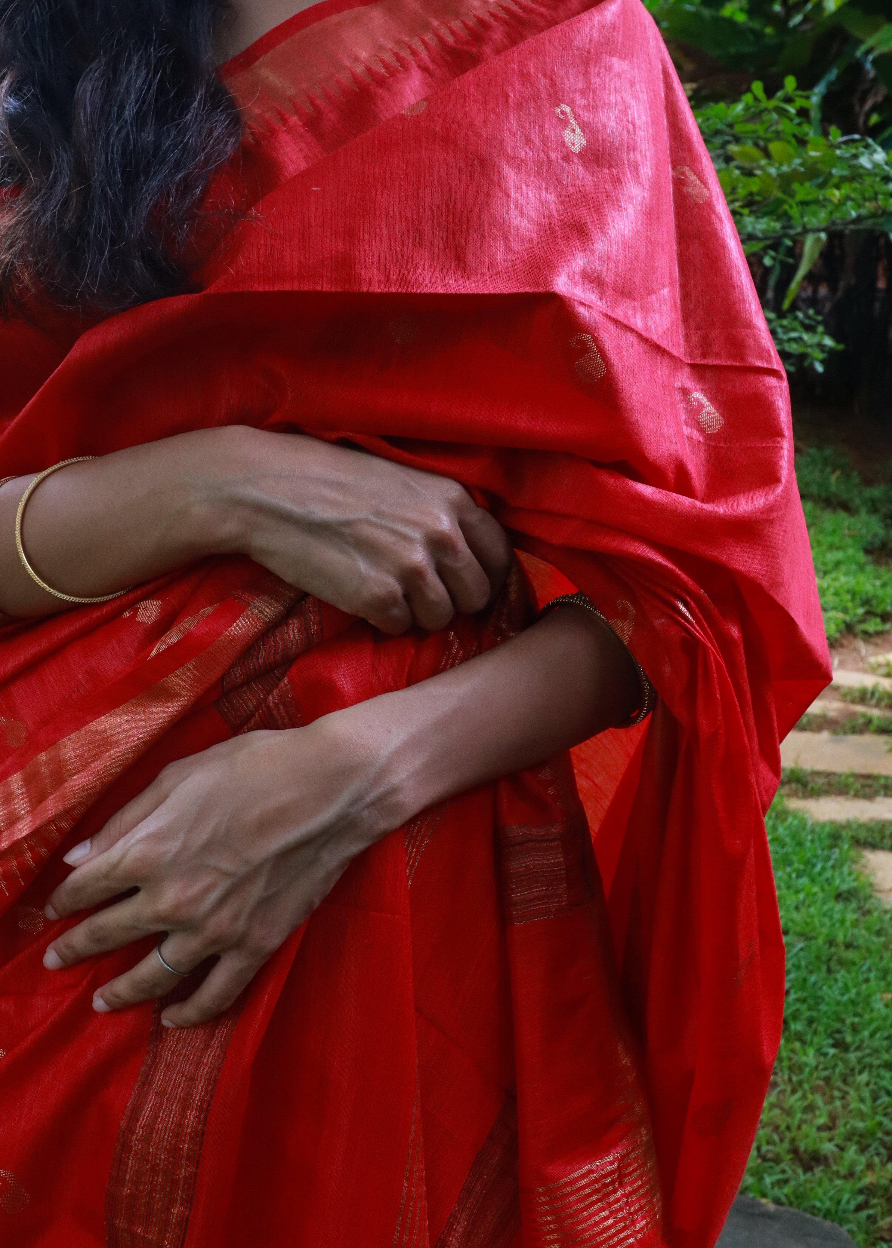 Semi Muga Tussar Silk Saree