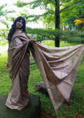 Semi Muga Tussar Silk Saree