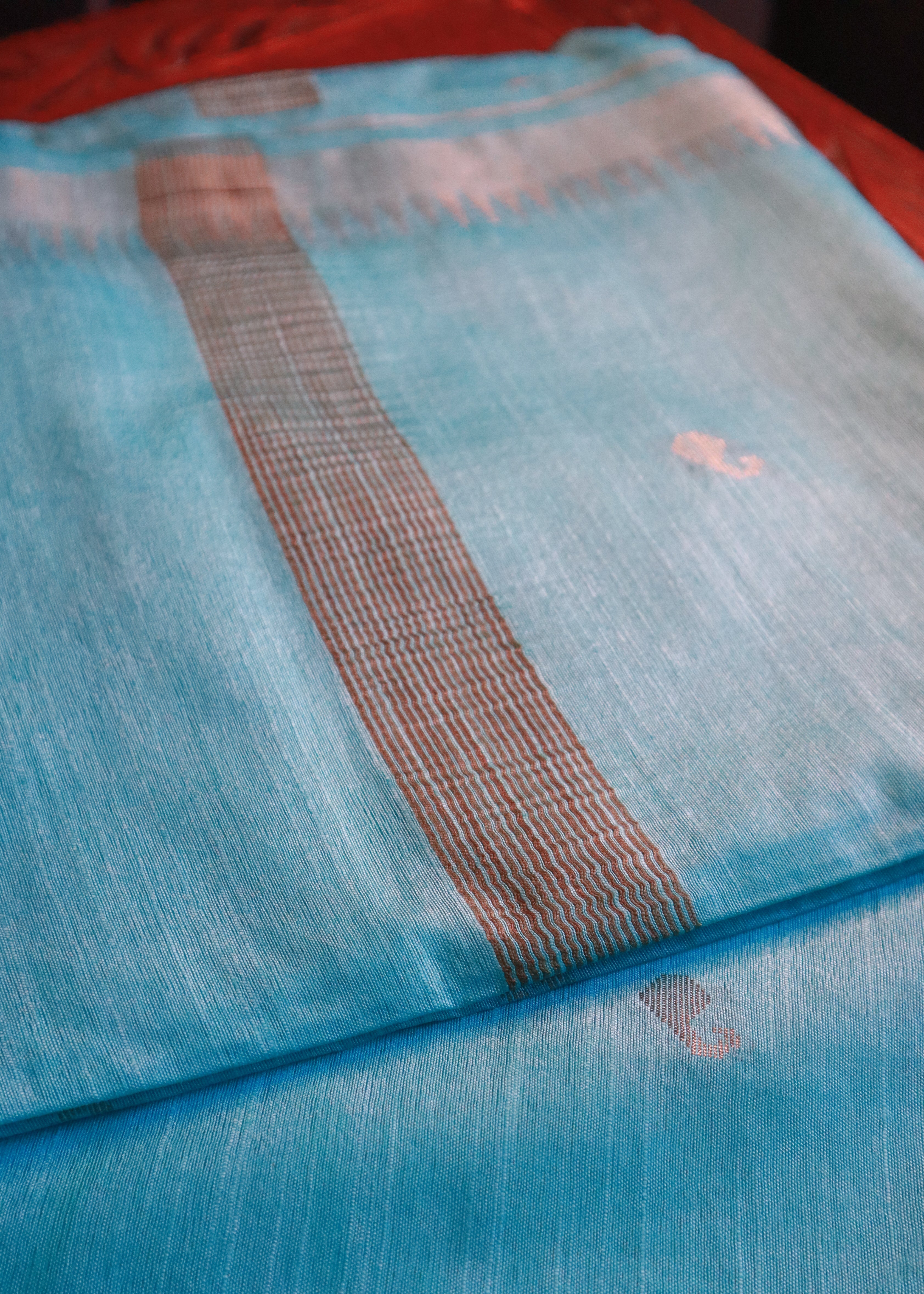 Semi Muga Tussar Silk Saree