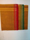 Dhaniya khali Khadi Cotton Saree
