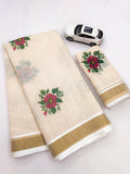 Linen Cotton Saree