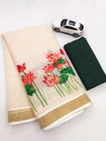 Linen Cotton Saree