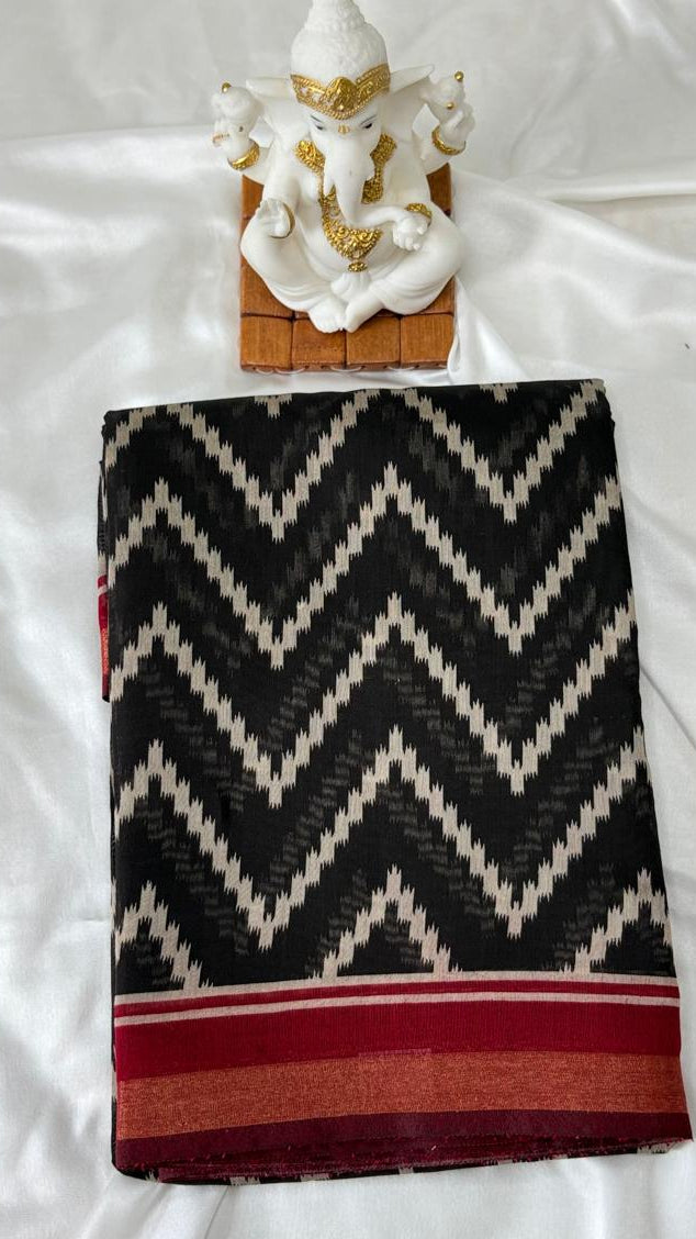 Blended cotton saree
