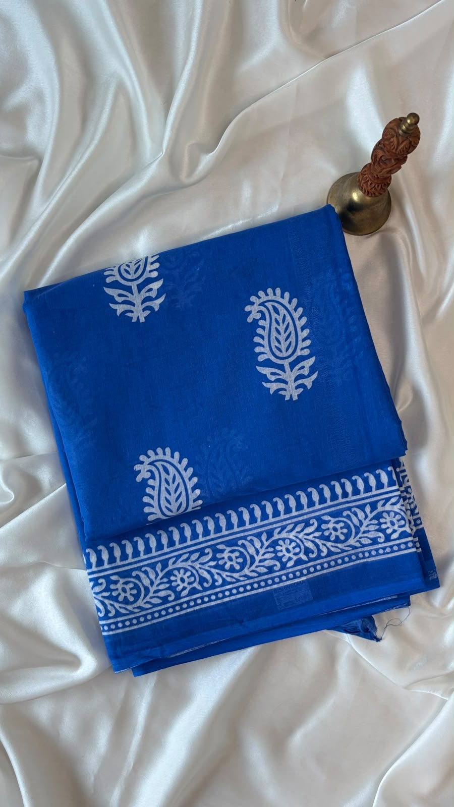 Cotton Saree -Royal Blue