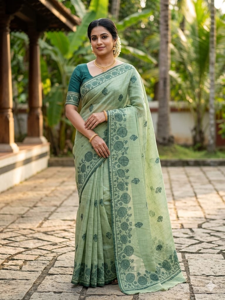 Mixed Cotton Saree
