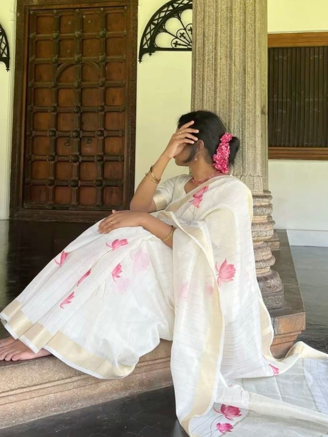 Linen Cotton Saree