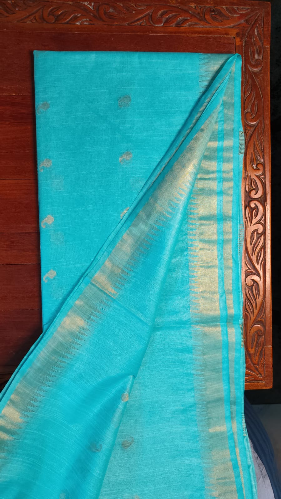 Semi Muga Tussar Silk Saree