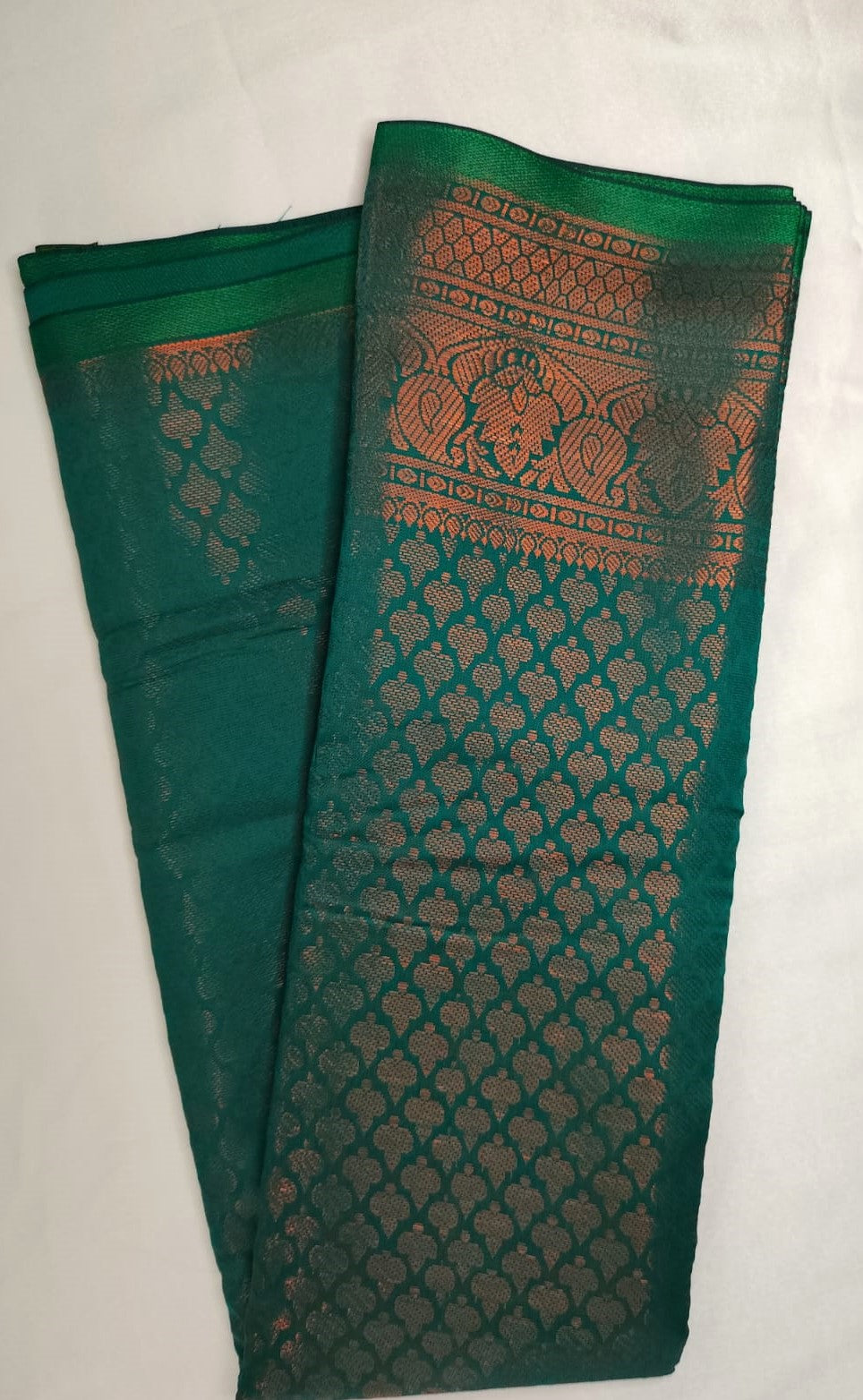 Copper Brocade Saree