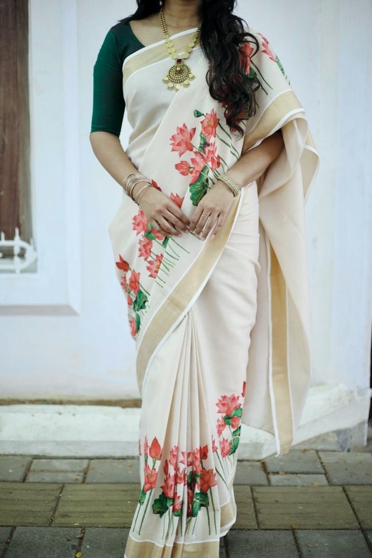 Linen Cotton Saree