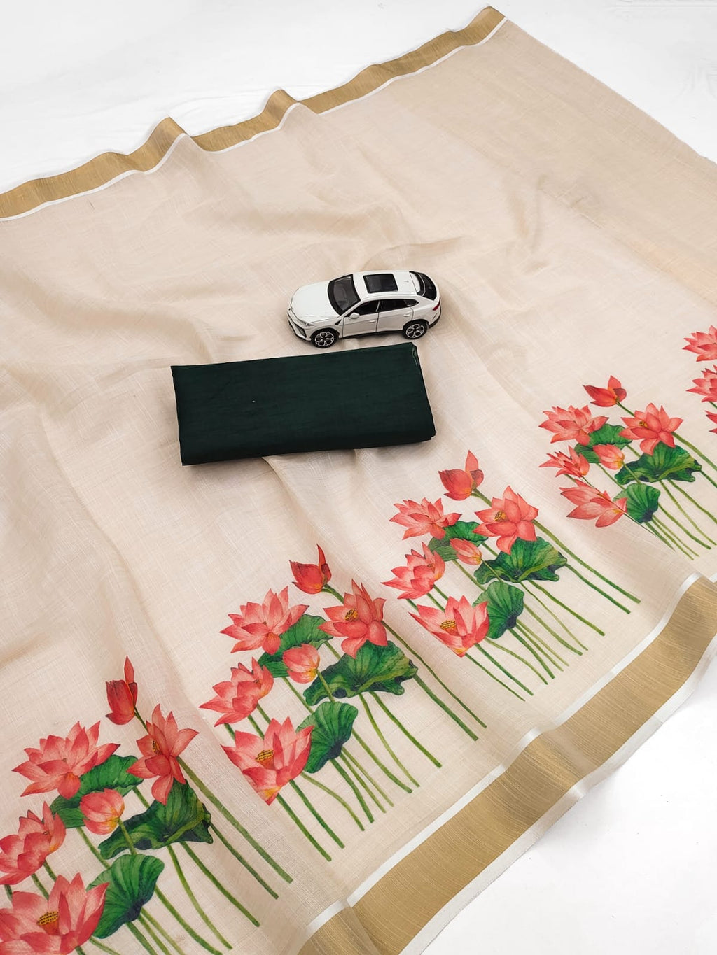 Linen Cotton Saree