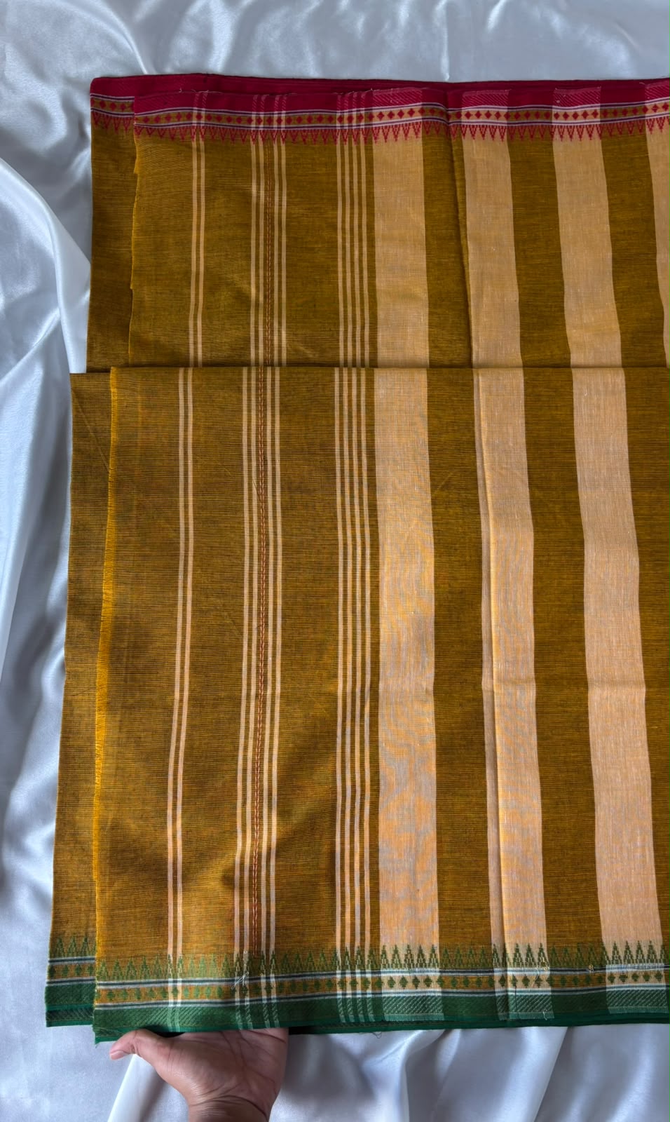 Dhaniakhali Khadi Cotton Saree