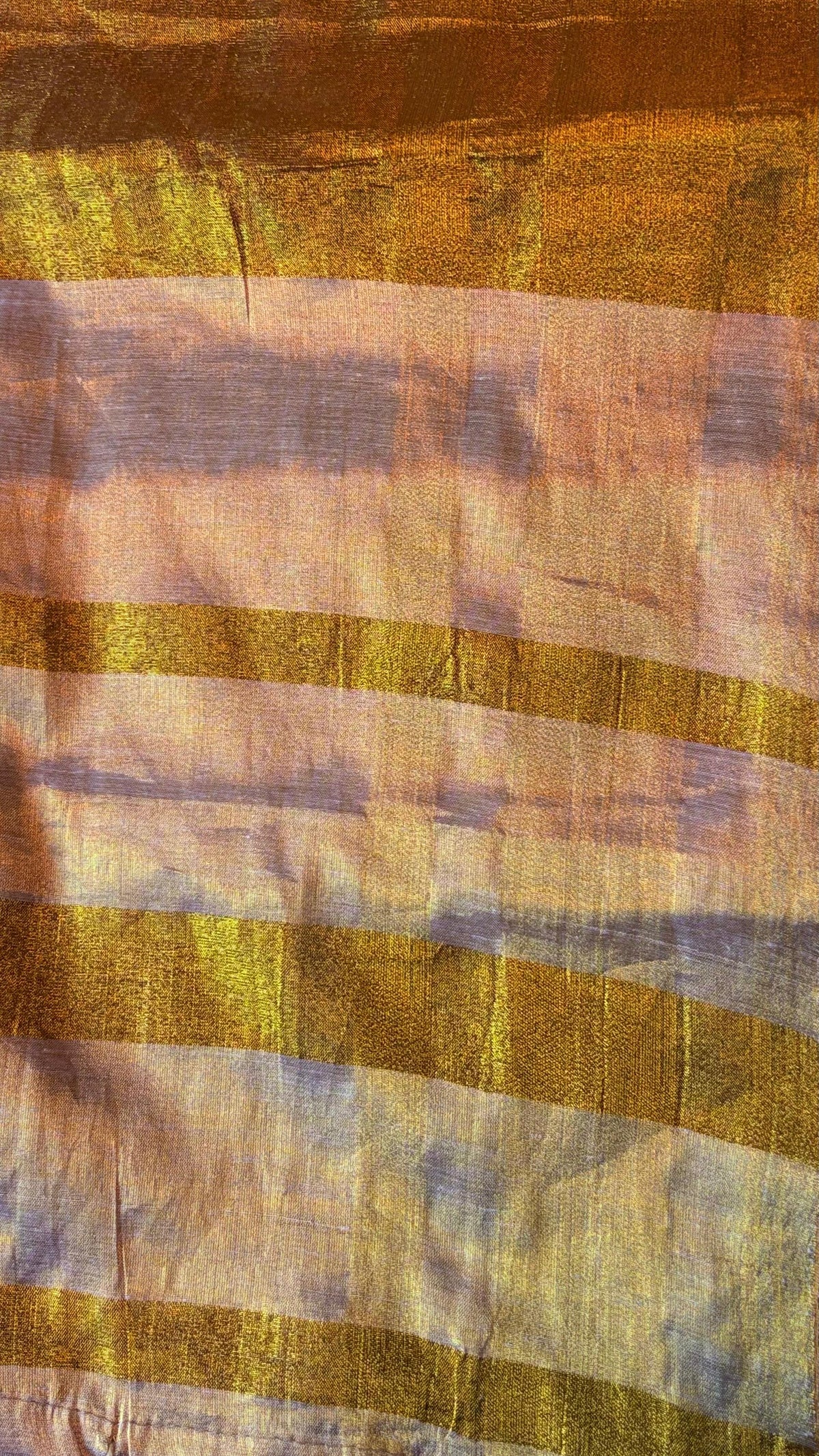 Crush Tissue Linen Saree