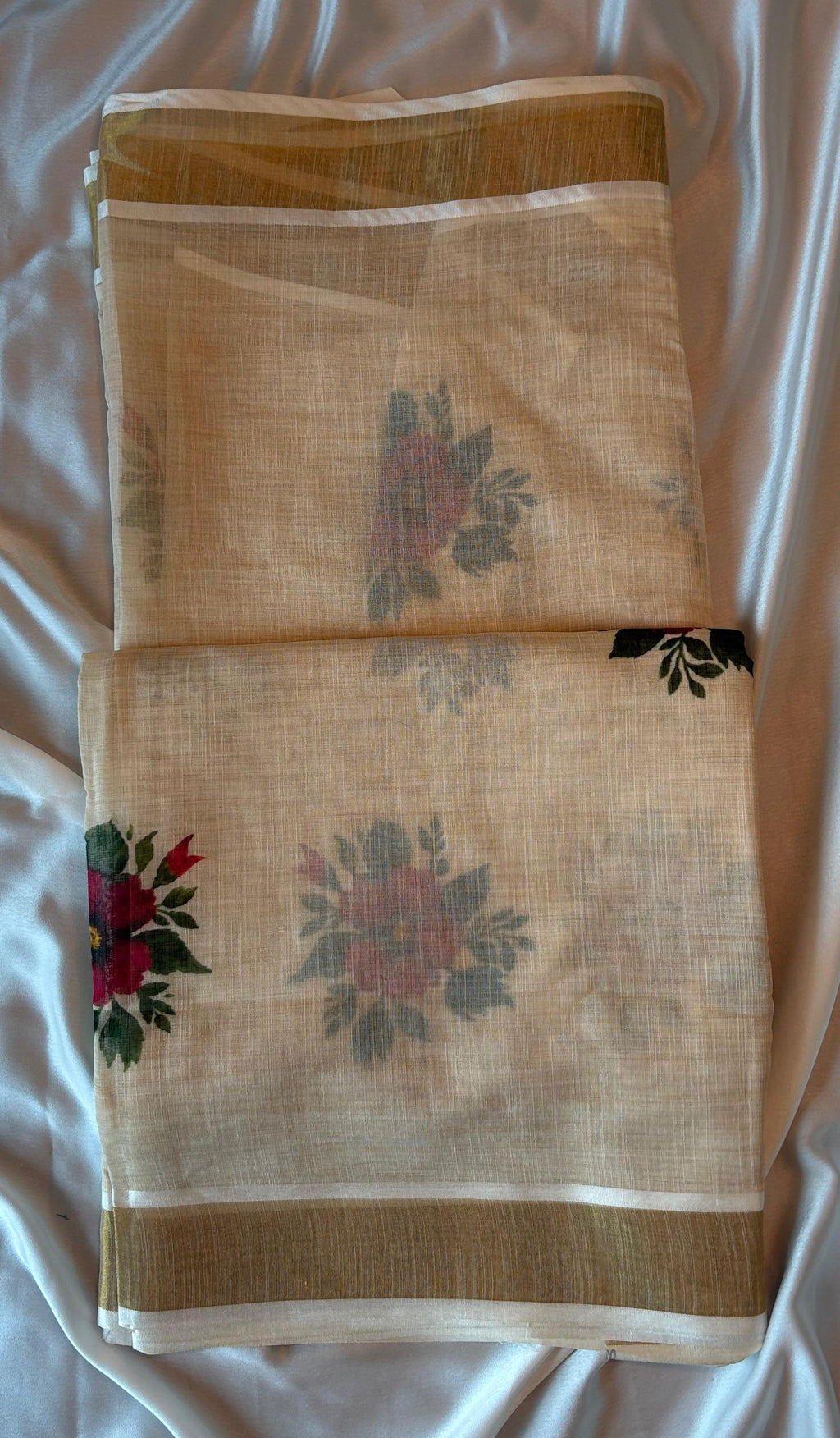Linen Cotton Saree