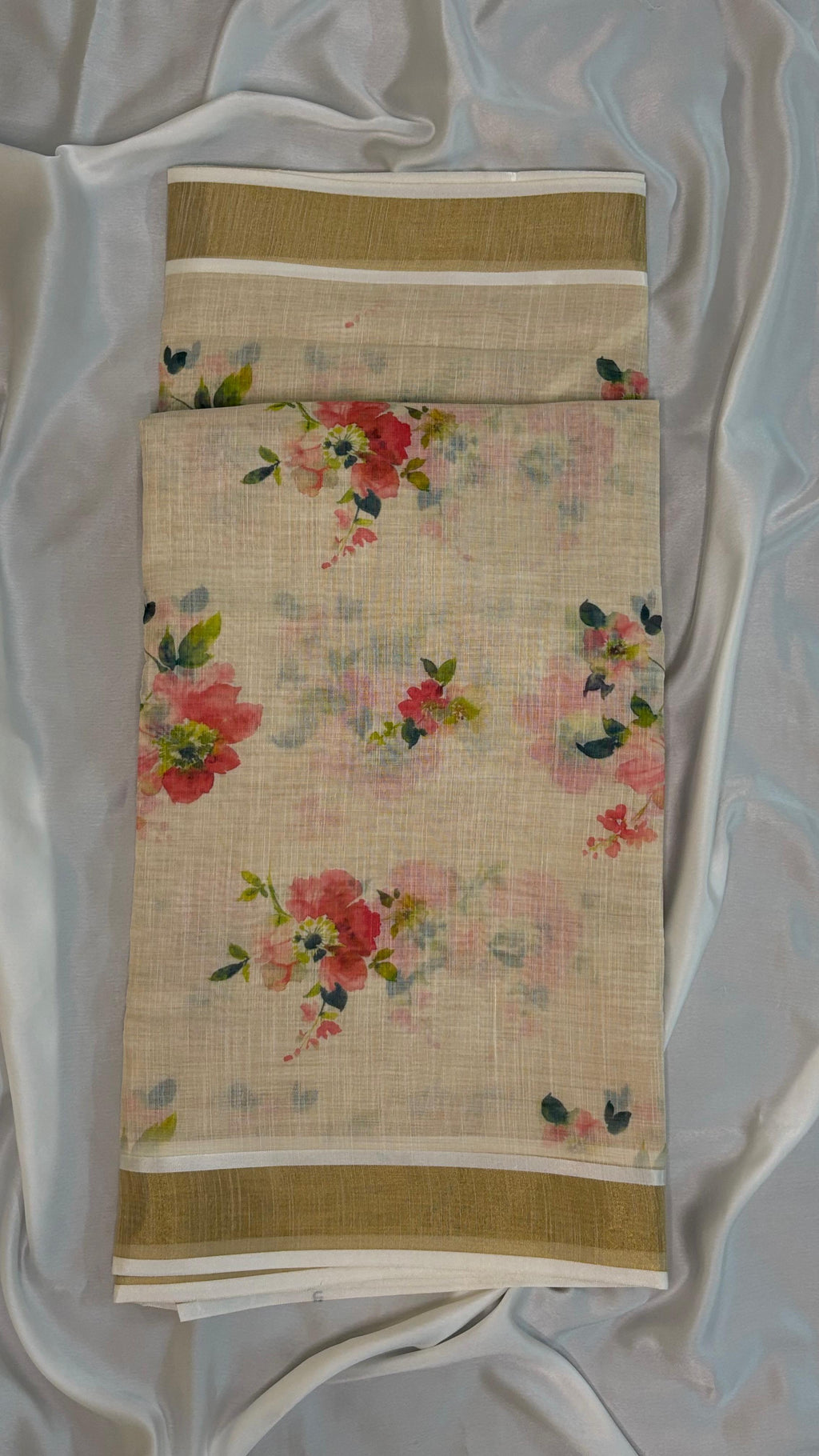 Linen Cotton Saree