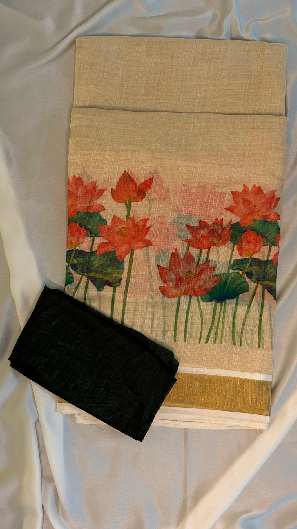Linen Cotton Saree