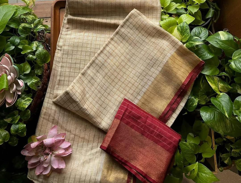 Linen Cotton Saree